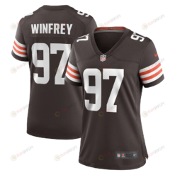 Perrion Winfrey Cleveland Browns Women's Game Player Jersey - Brown
