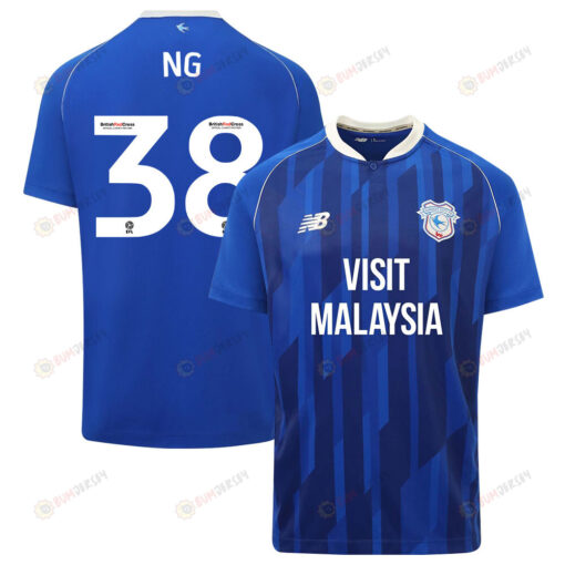 Perry Ng 38 Cardiff City FC 2023-24 Home Men Jersey - Blue