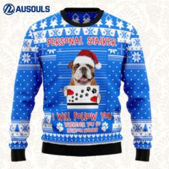 Personal Stalker Bulldog Ugly Sweaters For Men Women Unisex
