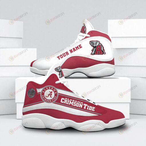 Personalized Alabama Crimson Tide Football Team Elephant Custom Name Air Jordan 13 Shoes Sneakers