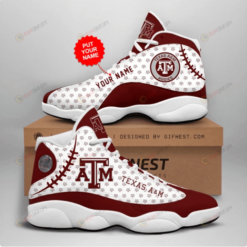 Personalized Texas A And M Aggies Team Logo Air Jordan 13 Printing Shoes Sneaker