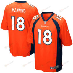 Peyton Manning 18 Denver Broncos YOUTH Team Color Game Jersey - Orange