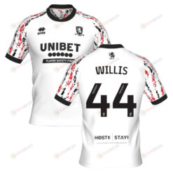 Pharrell Willis 44 Middlesbrough 2022-23 Third Jersey - White