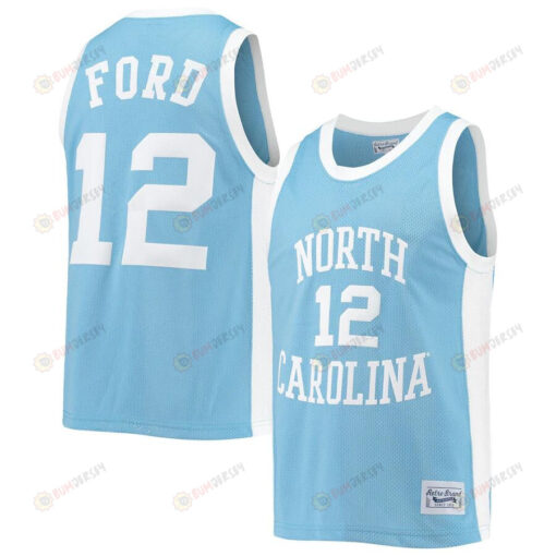 Phil Ford 12 North Carolina Tar Heels Original Retro Commemorative Classic Basketball Men Jersey - Carolina Blue