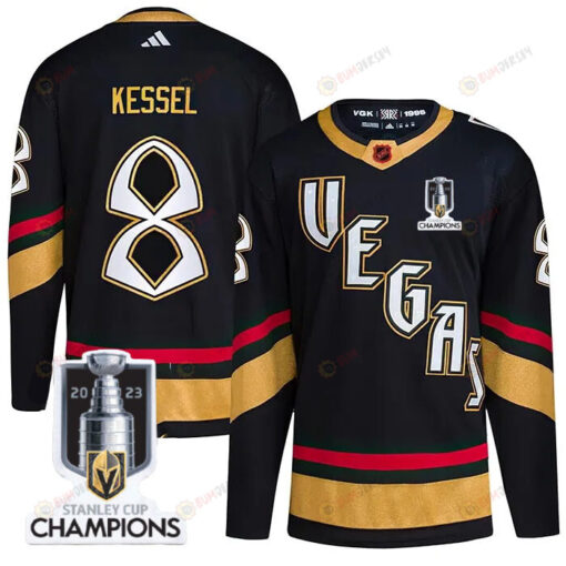 Phil Kessel 8 Vegas Golden Knights 2023 Stanley Cup Champions Patch Special Edition 2.0 Breakaway Jersey - Black