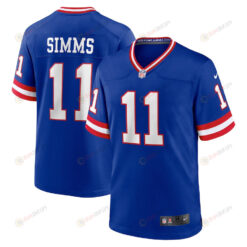 Phil Simms New York Giants Classic Retired Player Game Jersey - Royal