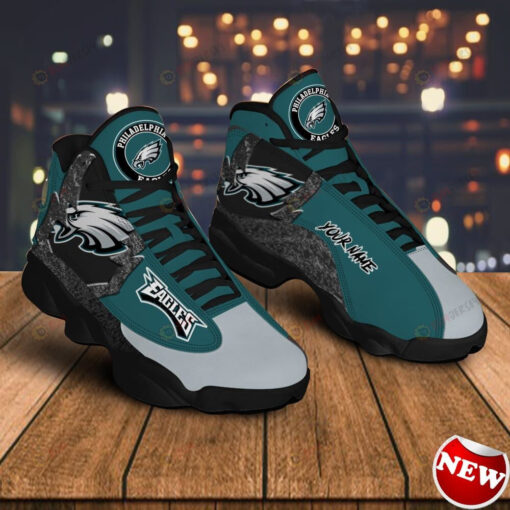 Philadelphia Eagles Air Jordan 13 Custom Name Sneakers Casual Shoes