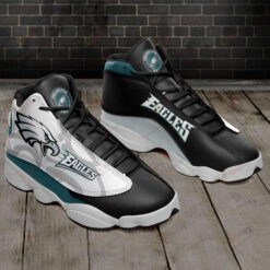 Philadelphia Eagles Black Air Jordan 13 Sneakers Sport Shoes