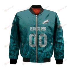 Philadelphia Eagles Bomber Jacket 3D Printed Team Logo Custom Text And Number