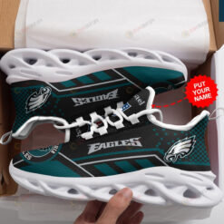 Philadelphia Eagles Custom Name Logo Pattern 3D Max Soul Sneaker Shoes