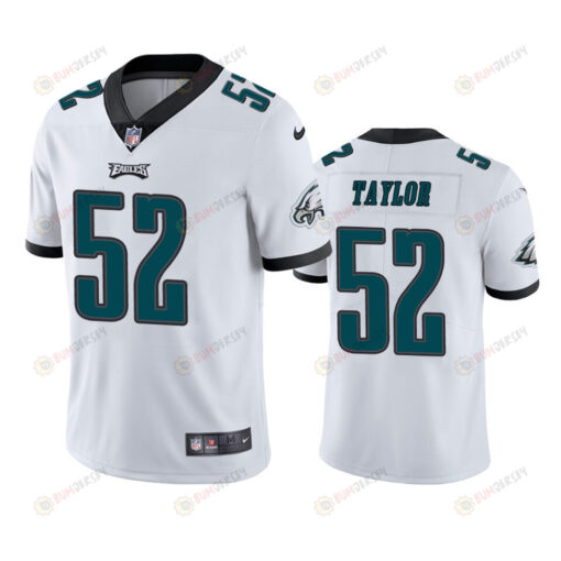 Philadelphia Eagles Davion Taylor 52 White Vapor Limited Jersey