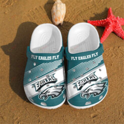 Philadelphia Eagles Fly Crocs Crocband Clog Comfortable Water Shoes For Fans - AOP Clog