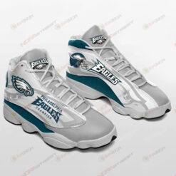 Philadelphia Eagles Grey Air Jordan 13 Sneakers Sport Shoes