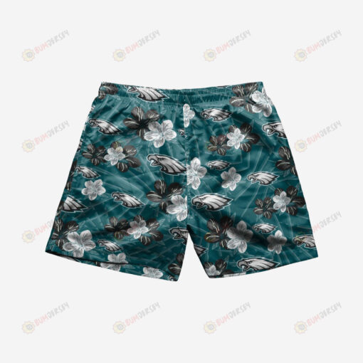 Philadelphia Eagles Hibiscus Hawaiian Men Shorts Swim Trunks - Print Shorts