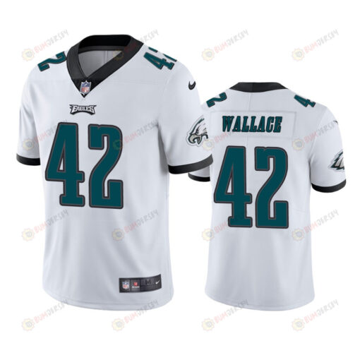 Philadelphia Eagles K'Von Wallace 42 White Vapor Limited Jersey