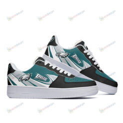 Philadelphia Eagles Logo Pattern Air Force 1 Printed In Midnight Green