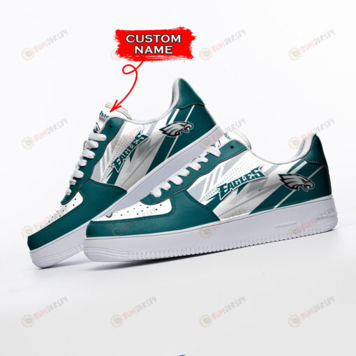 Philadelphia Eagles Logo Pattern Custom Name Air Force 1 Printed