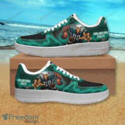 Philadelphia Eagles Player Air Force 1 Shoes Sneaker In Teal