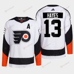 Philadelphia Flyers 2022 Reverse Retro 2.0 Kevin Hayes 13 White Primegreen Jersey Men's