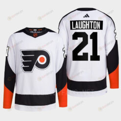 Philadelphia Flyers 2022 Reverse Retro 2.0 Scott Laughton 21 White Primegreen Jersey Men's