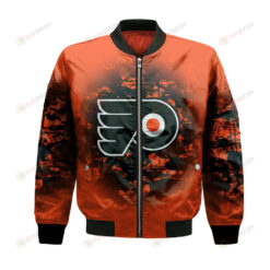 Philadelphia Flyers Bomber Jacket 3D Printed Camouflage Vintage