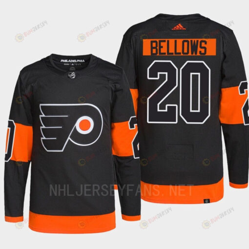 Philadelphia Flyers Kieffer Bellows 20 Black Pro Alternate Jersey