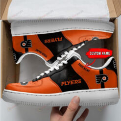 Philadelphia Flyers Logo Pattern Custom Name Air Force 1 Printed