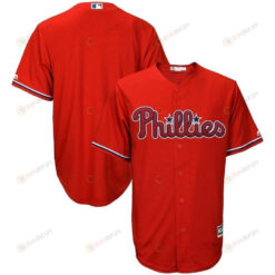 Philadelphia Phillies Alternate Official Cool Base Team Jersey - Scarlet
