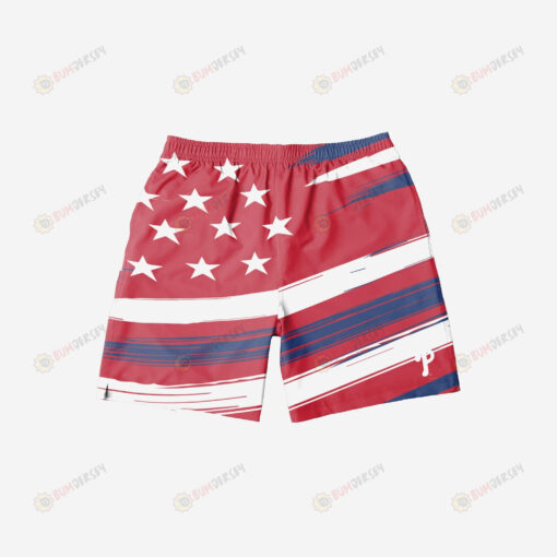 Philadelphia Phillies Americana Hawaiian Men Shorts Swim Trunks - Print Shorts