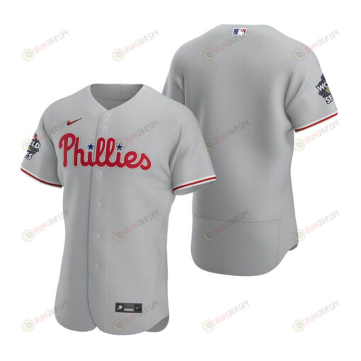 Philadelphia Phillies Gray 2022-23 World Series Jersey