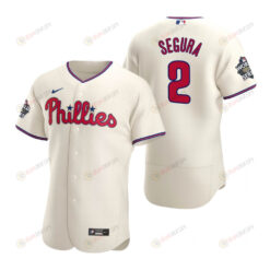 Philadelphia Phillies Jean Segura 2 Cream 2022-23 World Series Jersey