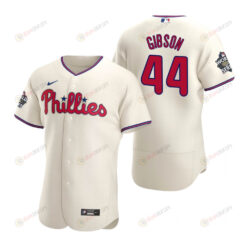 Philadelphia Phillies Kyle Gibson 44 Cream 2022-23 World Series Jersey