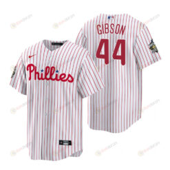 Philadelphia Phillies Kyle Gibson 44 White 2022-23 World Series Jersey