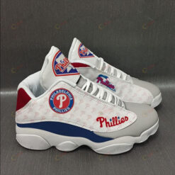 Philadelphia Phillies Logo Pattern Air Jordan 13 Shoes Sneakers
