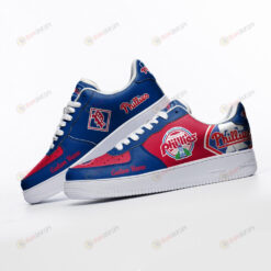 Philadelphia Phillies Mascot Logo Pattern Custom Name Air Force 1 Printed