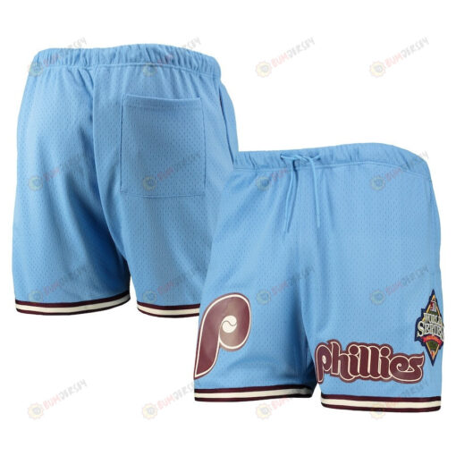 Philadelphia Phillies Team Logo Mesh Shorts - Light Blue