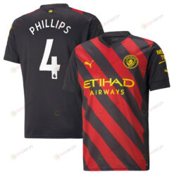 Phillips 4 Manchester City Men 2022/23 Away Jersey - Black