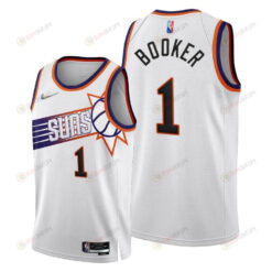 Phoenix Suns 1 Devin Booker 2022-23 Association Edition Jersey White - Men Jersey