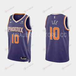 Phoenix Suns 10 Damion Lee 2022-23 Icon Edition Purple Men Jersey