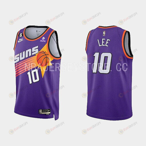 Phoenix Suns 10 Damion Lee Classic Edition Purple Men Jersey 2022-23