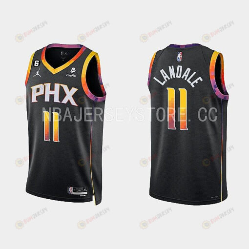 Phoenix Suns 11 Jock Landale 2022-23 Statement Edition Black Men Jersey