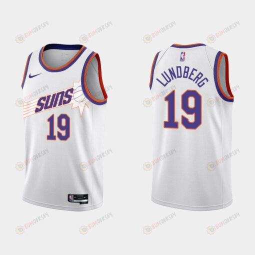 Phoenix Suns 19 Gabriel Lundberg 2022-23 Association Edition White Men Jersey