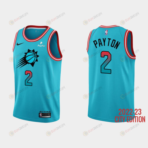 Phoenix Suns 2 Elfrid Payton 2022-23 City Edition Blue Men Jersey