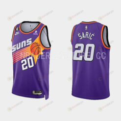 Phoenix Suns 20 Dario Saric Classic Edition Purple Men Jersey 2022-23