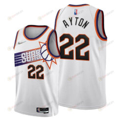 Phoenix Suns 22 Deandre Ayton 2022-23 Association Edition Jersey White - Men Jersey