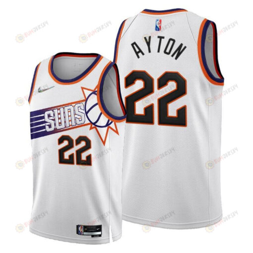 Phoenix Suns 22 Deandre Ayton 2022-23 Association Edition Jersey White - Men Jersey