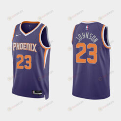 Phoenix Suns 23 Cameron Johnson 2022-23 Icon Edition Purple Men Jersey