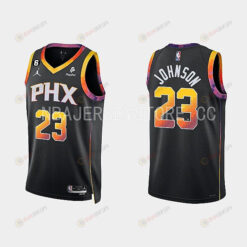 Phoenix Suns 23 Cameron Johnson 2022-23 Statement Edition Black Men Jersey