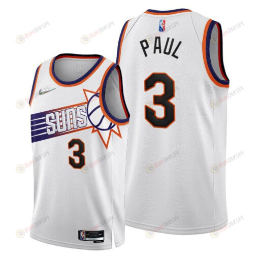 Phoenix Suns 3 Chris Paul 2022-23 Association Edition Jersey White - Men Jersey