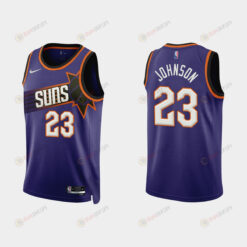 Phoenix Suns Cameron Johnson 23 2022-23 Icon Edition Purple Men Jersey